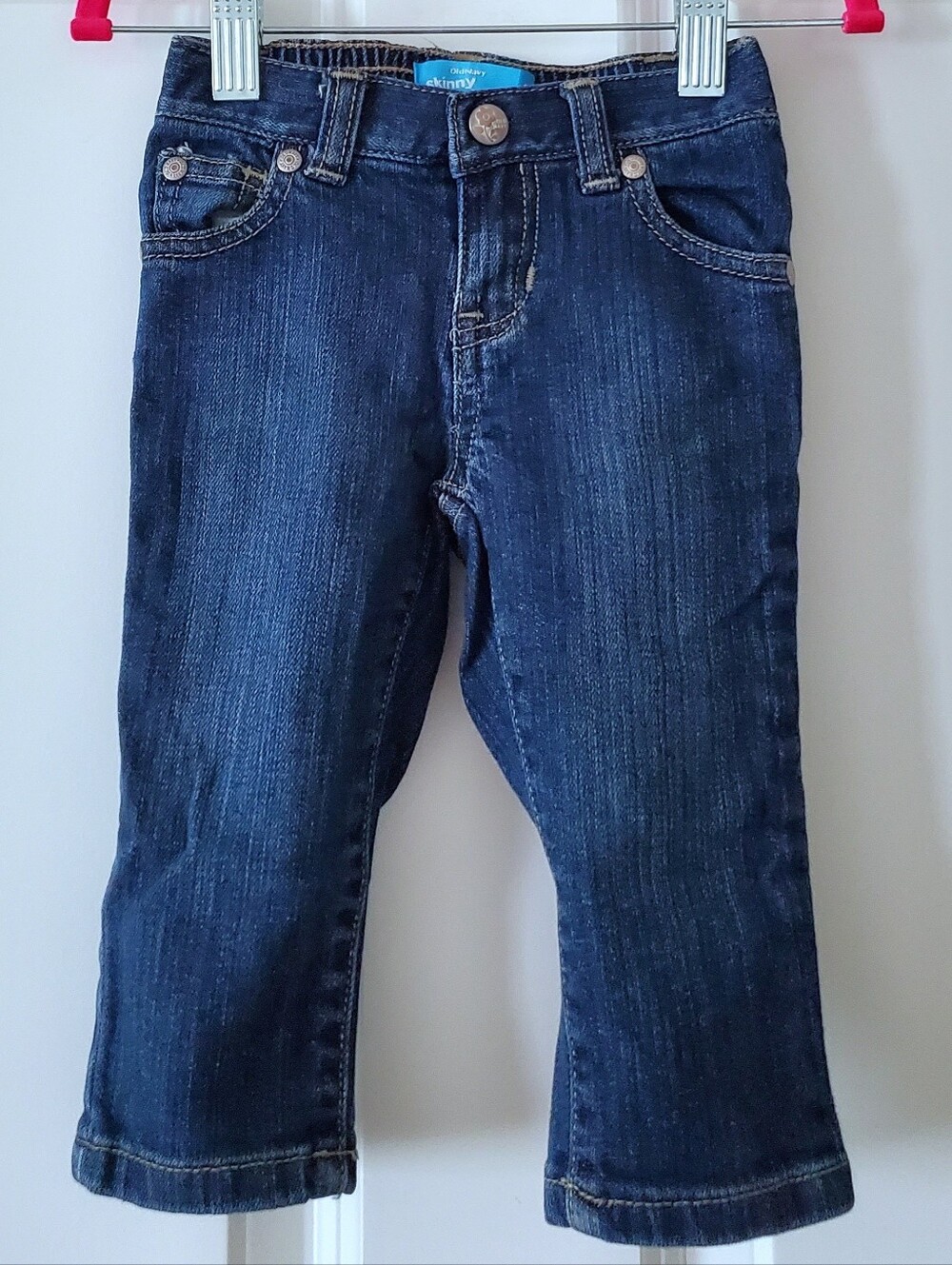 Old Navy Baby Girl's Dark Wash Stretchable Skinny Jeans